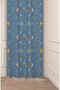 Bohemian Geometric Line Shapes Special Design Patterned Digital Printed (Single Wing) Modern Stylish Background Curtain