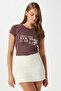 Women's Fifth Washed Rose Dried Crop Top - 4
