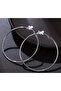 Silver Color Hoop Clip-On Women's Earring - No Hole