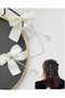 Pearl Dangle Ribbon Buckle Special Design Hair Clip Glpş-0972