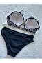 Bikini Set Sexsi Unfilled Black-And-White - 3