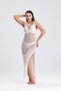 Women's Knitwear Knitted Openwork Button Detail Beach Dress - 7