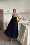 Navy Blue Strappy Muslin Dress