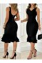 Women's Strappy V-Neck Back Zipper Diving Dress
