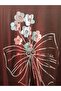 Large Size Flexible Fabric Crew Neck Front Printed Blouse - 2