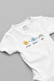 Mom Dad Me Rainbow Printed Short Sleeve Snap Fastener Baby Bodysuit Bodysuit Jumpsuit 5911