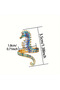 Ocean Ocean Series French Enamel Design Stainless Steel Gold Gold Adjustable Seahorse Ring - 2