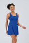 Women's Dress Swimsuit with Shorts Wide Straps One Piece Swimsuit with Shorts - 9
