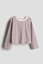 Long-sleeved cotton jersey top