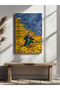 Man Playing Violin in a Field of Sunflowers Home Office Kitchen Lounge Wall Decoration Canvas Painting - 2