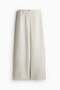 Linen-blend trousers