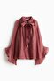Sheer tie-neck blouse - 2