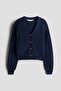 Rib-knit cardigan