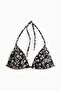 Push-up triangle bikini top
