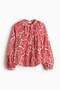 Band-collar blouse