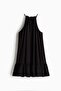 Frill-detail sleeveless dress