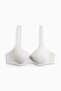 Padded underwired jersey bra