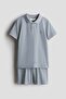 2-piece Cotton Piqué Set - 2