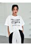 Λευκό μπλουζάκι Oversize Challenge Printed - 8