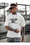 I Love My Wife Printed Oversize T-shirt Casual Boyfirend - 2