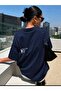 Women's Cherish Time Effect Printed Oversize Casual T-shirt Boyfriend - 3