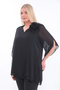 16500 Feather Flower Brooch Short Sleeve Chiffon Evening Dress (R) (B104) - 3