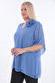 22502 Feather Flower Brooch Short Sleeve Chiffon Evening Dress (R) (C104) - 2