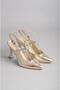 Seç 1126 Genuine Leather Women's Shoes with Heel (Heel: 10cm) Gold - 2