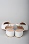 Select 789 genuine leather high heel women's shoe (4.5 cm) white - 5