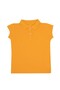 Polo Collar Short Sleeve Girl Mustard School T-Shirt - 2