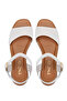 Women's Genuine Leather Light Beige Heeled Sandals - 6