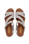 Women's Genuine Leather Gray Heeled Sandals - 7