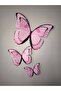 Pink Butterfly 3D Party Set Supplies - 6