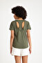 Vector Women's Sports T-Shirt Khaki - 5