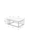 Modern OhLady Coffee Table 3-Piece Centre Table 110(W)cm Metal Frame Legs Light Mocha - 2