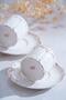 Marilla Gold Set of 6 Porcelain Coffee Cups - 90 ml - 2