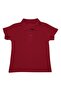 Polo Neck Short Sleeve Claret Red School T-Shirt - 2