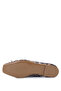 Women's Leather & Textile Beige Leopard Ballerina Shoes - 4