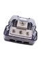 Car Audio Power Distribution Block 3 Way Wire Distribution 1x 0 Gauge AWG in, 3x 4 Gauge AWG Out ... - 3