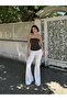 Scuba Crep Spanish Leg Buttoned Pants - 3