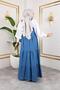 Women's Strappy Ruffled Denim Salopet - 5