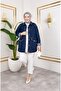 Women's Denim Jeans Jacket with Pocket Stone Stitching Detail - 6