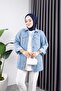 Women's Black Snowwashed Denim Jeans Jacket with Pocket - 2