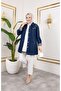 سترة نسائية مطرزة بالخرز من قماش الدنيم - 4