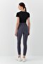 Ribbed High Waist Leggings Anthracite - 5