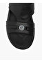 Textured Arabic Slip-On Sandals - 3