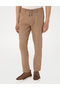Brown Carrot Fit 100% Linen Canvas Trousers 50285714-Vr197 - 2