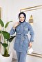 Women's Stone-Detail 2-Piece Set Denim Jacket Trousers - 6