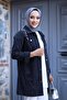 سترة نسائية مطرزة بالخرز من قماش الدنيم - 4