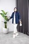 Women's Black Snowwashed Denim Jeans Jacket with Pocket - 5